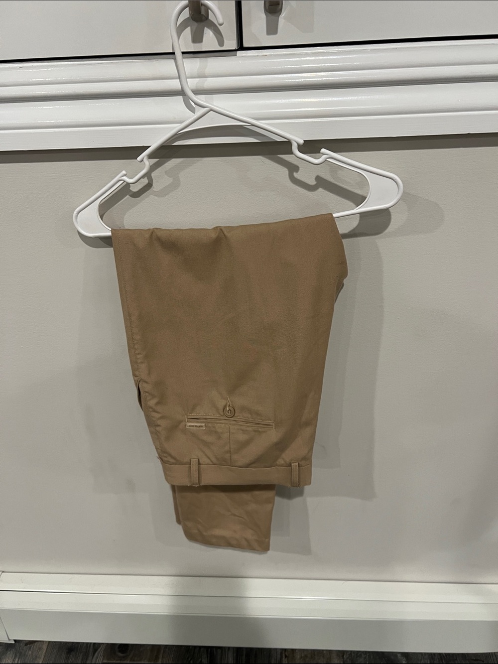 Smart Fit Men's Tan Chinos - Classic Flat Front